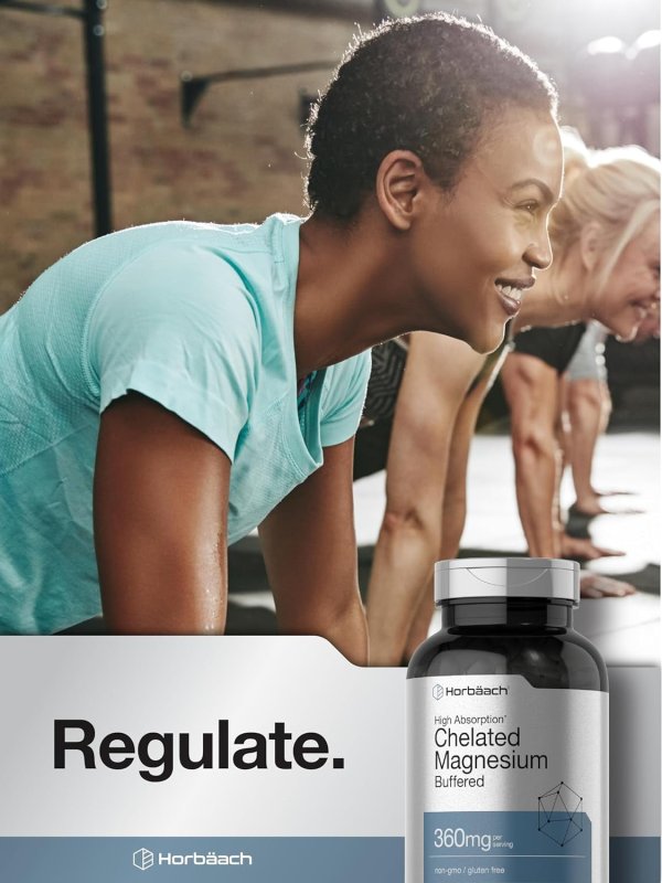 HORBAACH CHELATED MAGNESIUM 360MG 240 CAPSULES