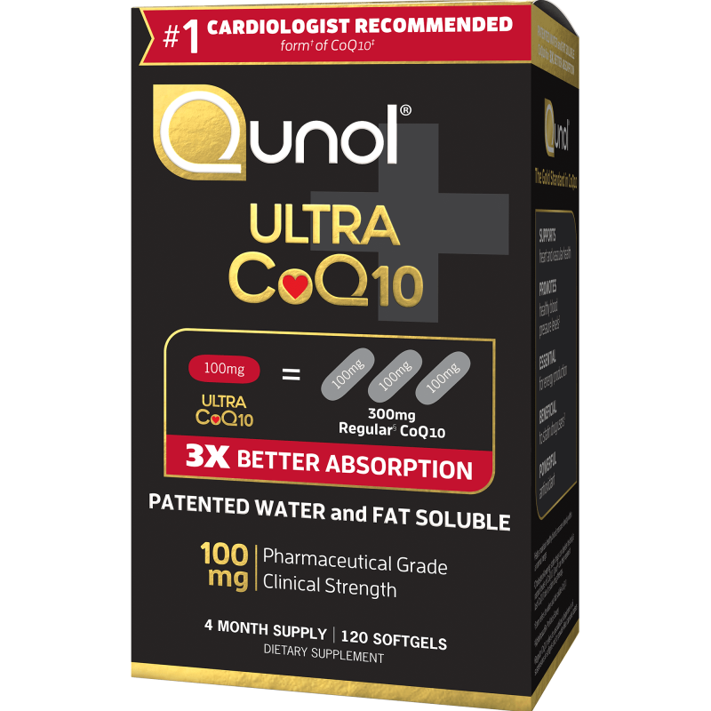QUNOL COQ10 100MG SOFTGELS ULTRA ANTIOXIDANT HEART ENERGY 4 MONTH SUPPLY 120 COUNT