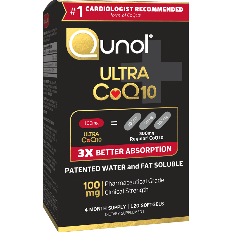 QUNOL COQ10 100MG SOFTGELS ULTRA ANTIOXIDANT HEART ENERGY 4 MONTH SUPPLY 120 COUNT