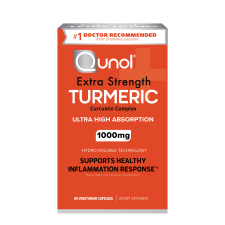 QUNOL TURMERIC CURCUMIN CAPSULES 1000MG EXTRA STRENGTH - HYDRO-SOLUBLE TECH - 60 VEGGIE CAPSULES