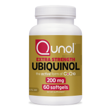 QUNOL UBIQUINOL COQ10 SOFTGELS 200MG EXTRA STRENGTH HEART HEALTH SUPPLEMENT 60 COUNT FOR
