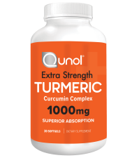 QUNOL TURMERIC CURCUMIN 1000MG HIGH ABSORPTION FOR JOINT SUPPORT 30 SOFTGELS