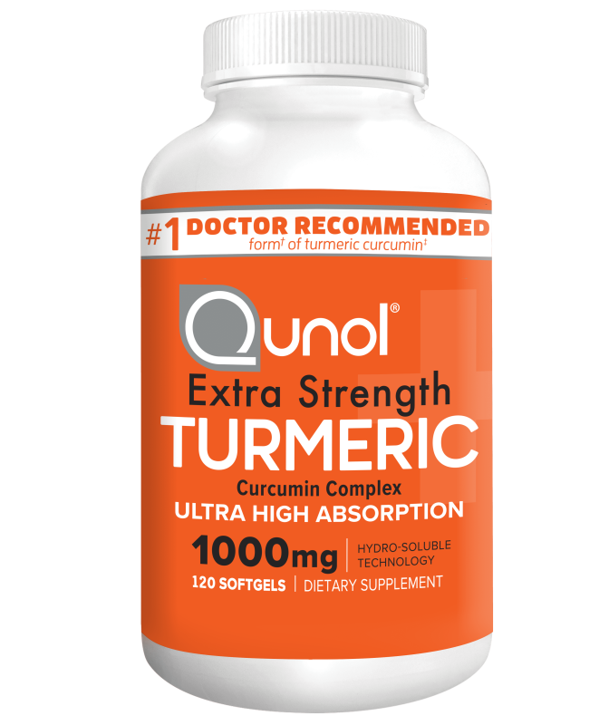 QUNOL TURMERIC CURCUMIN 1000MG ULTRA HIGH ABSORPTION SOFTGELS - 120 COUNT