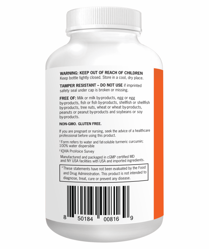 QUNOL TURMERIC CURCUMIN 1000MG ULTRA HIGH ABSORPTION SOFTGELS - 120 COUNT