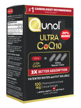 QUNOL ULTRA COQ10 SOFTGEL 100MG 3X BETTER ABSORPTION HEATHY HEART DIETARY SUPPLEMENT 40 COUNT