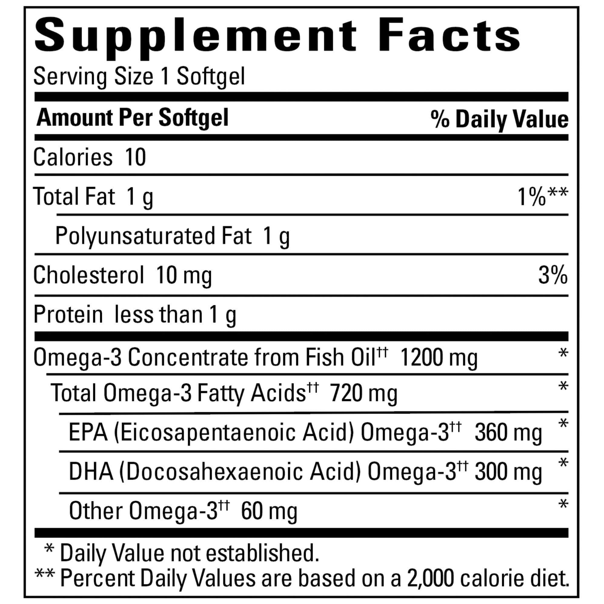NATURE MADE FISH OIL 1200 MG 120 CT LIQUID SOFTGELS DIETARY SUPPLEMENT FOR HEALTHY LIVING
