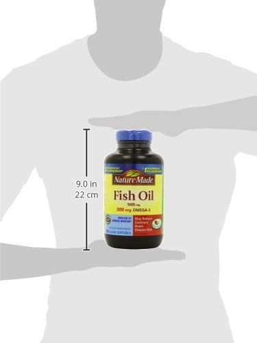 NATURE MADE 1000MG FISH OIL SOFTGELS OMEGA 3 HEART HEALTH SUPPLEMENT - 250CT