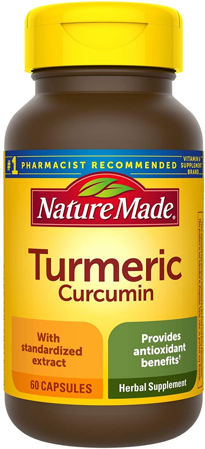 NATURE MADE TURMERIC CURCUMIN ANTIOXIDANT BENEFITS STANDARDIZED EXTRACT 60 CAPSULES 3 PACK