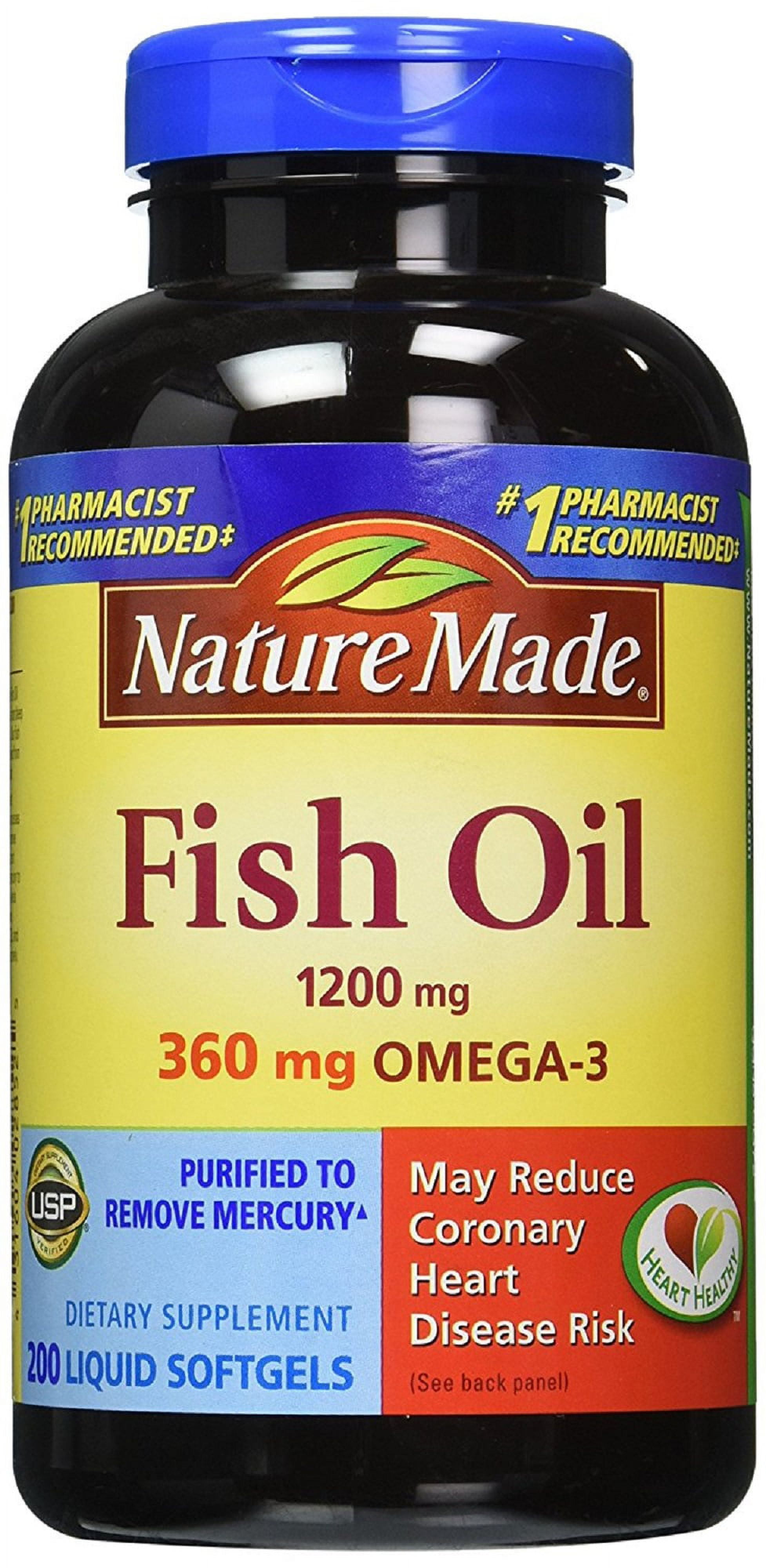 NATURE MADE FISH OIL 1200MG 400 SOFTGELS