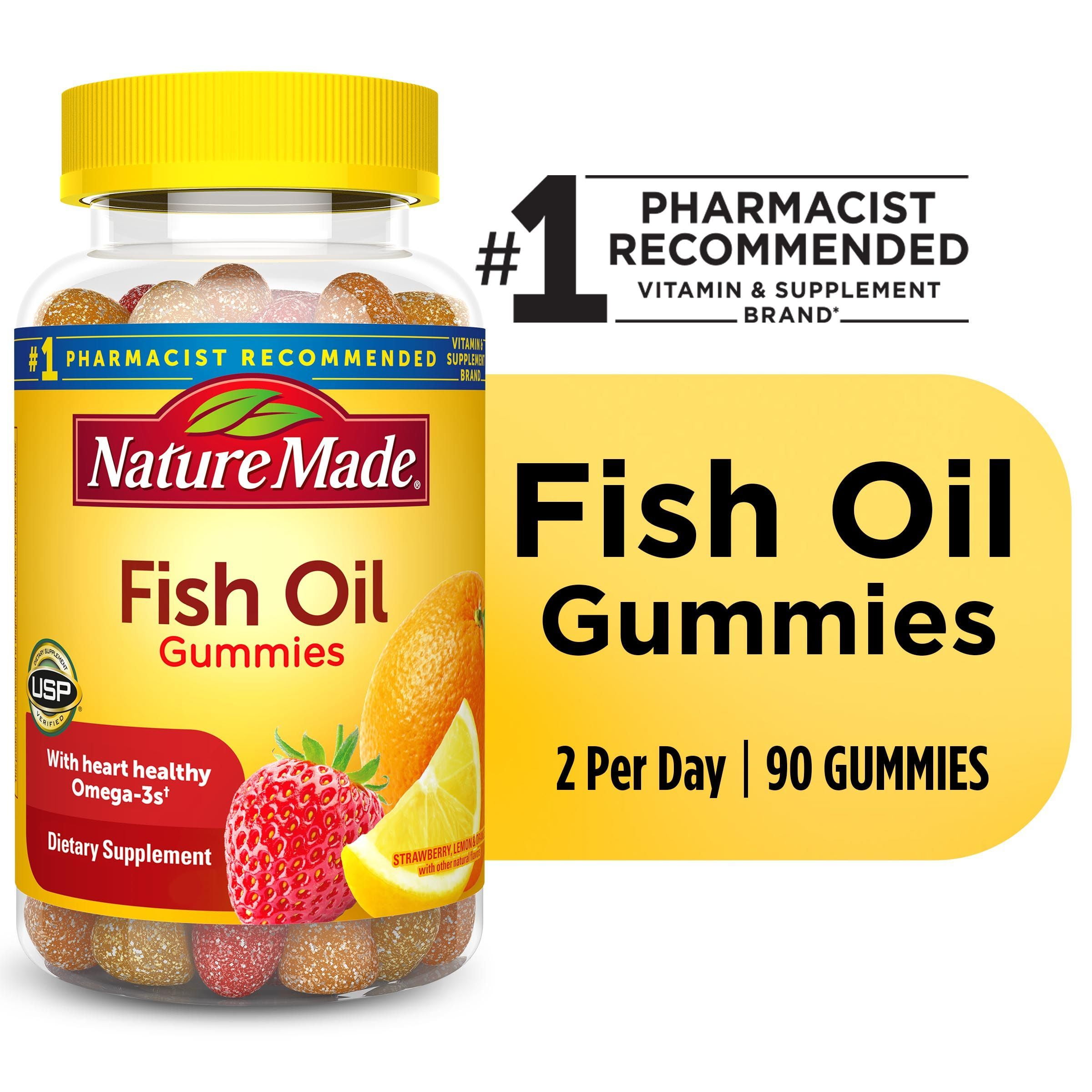 NATURE MADE OMEGA 3 FISH OIL GUMMIES 90 COUNT SUPPLEMENT