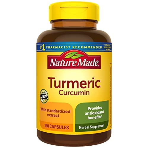 NATURE MADE TURMERIC CURCUMIN 500MG ANTIOXIDANT SUPPORT 120 CAPSULES 120 DAY SUPPLY