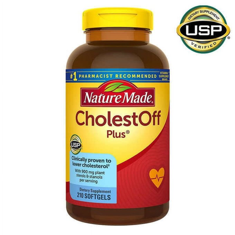 NATURE MADE CHOLESTOFF PLUS SOFTGELS FOR HEART HEALTH 210 CT.