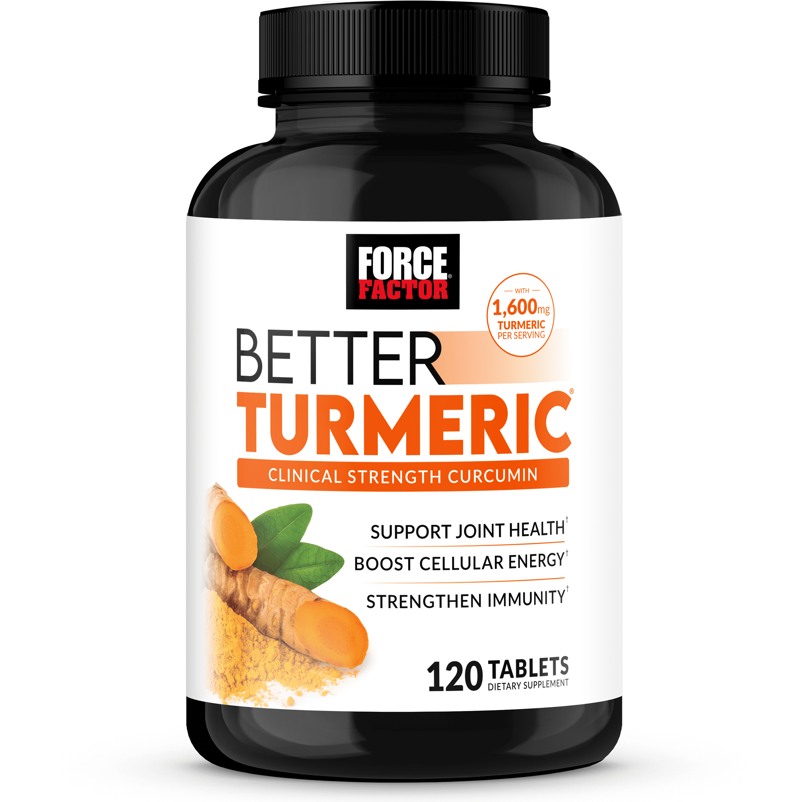 FORCE FACTOR BETTER TURMERIC CURCUMIN SUPPLEMENT FOR INFLAMMATION CAPSULES ALTERNATIVE 120 TABLETS