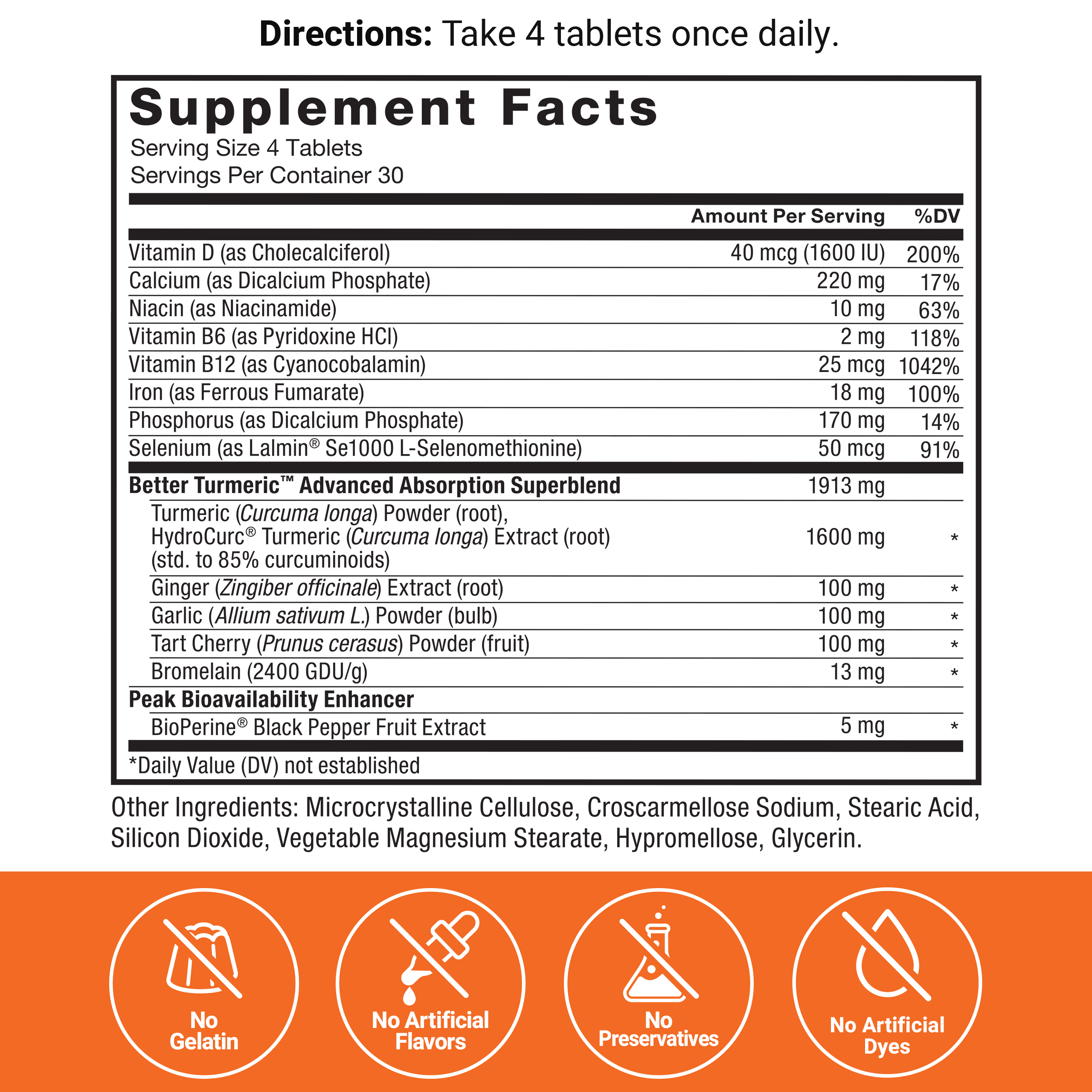 FORCE FACTOR BETTER TURMERIC CURCUMIN SUPPLEMENT FOR INFLAMMATION CAPSULES ALTERNATIVE 120 TABLETS