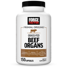 FORCE FACTOR PRIMAL ORIGINS BEEF ORGAN SUPPLEMENT - PASTURE-RAISED GRASS FED BEEF - 150 CAPSULES