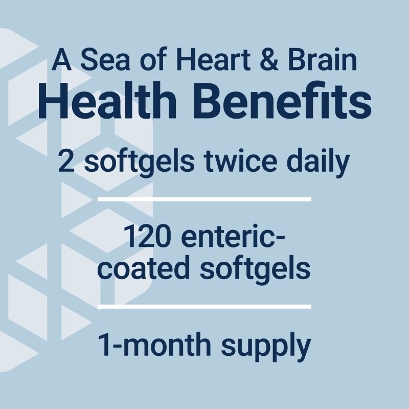 LIFE EXTENSION SUPER OMEGA-3 FISH OIL WITH SESAME LIGNANS, OLIVE EXTRACT - HEART BRAIN INFLAMMATION SUPPORT - GLUTEN-FREE ENTERIC-COATED 120 SOFTGELS