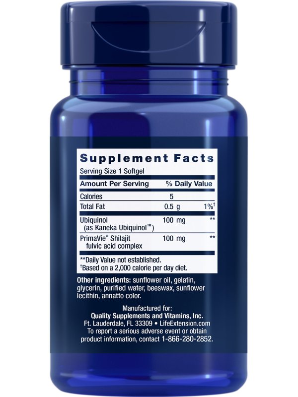 LIFE EXTENSION SUPER UBIQUINOL COQ10 100MG HEART HEALTH ANTI-AGING CHOLESTEROL ENERGY MANAGEMENT SUPPLEMENT GLUTEN-FREE NON-GMO 30 SOFTGELS