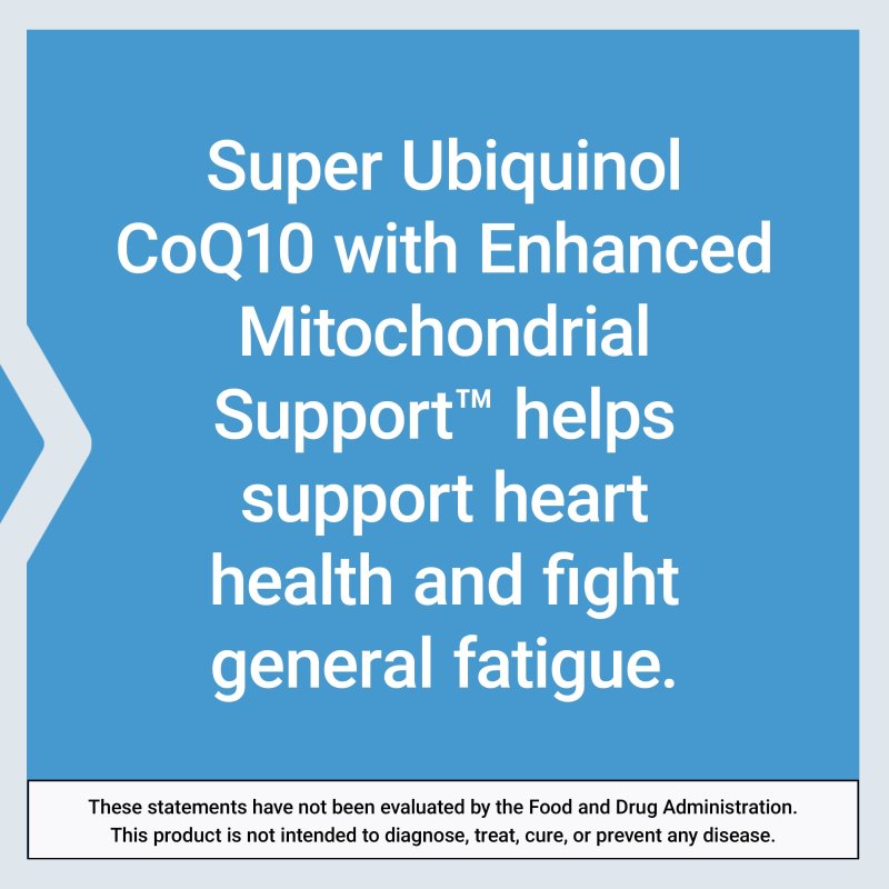 LIFE EXTENSION SUPER UBIQUINOL COQ10 100MG HEART HEALTH ANTI-AGING CHOLESTEROL ENERGY MANAGEMENT SUPPLEMENT GLUTEN-FREE NON-GMO 30 SOFTGELS