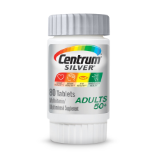 CENTRUM SILVER ADULT 50+ MULTIVITAMIN MULTIMINERAL MEMORY COGNITION SUPPORT 80 CT