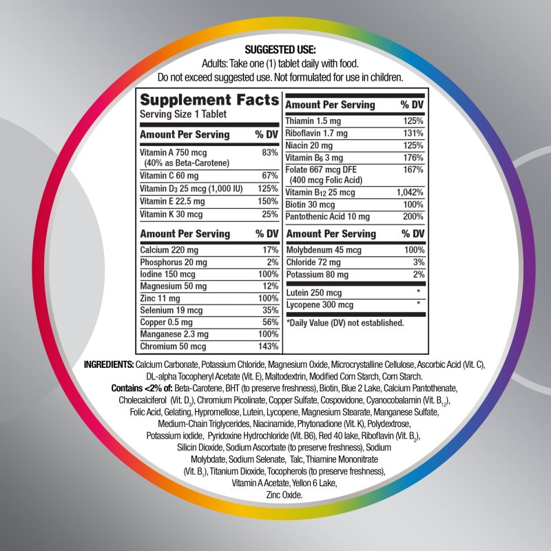 CENTRUM SILVER ADULT 50+ MULTIVITAMIN MULTIMINERAL MEMORY COGNITION SUPPORT 80 CT