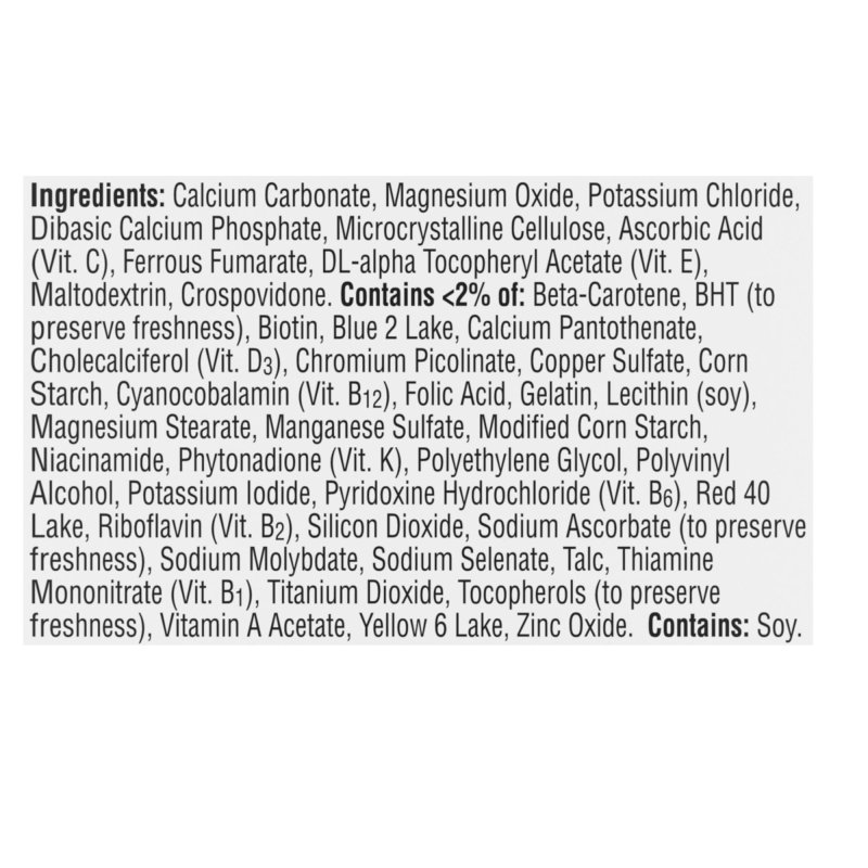 CENTRUM WOMEN'S MULTIVITAMIN WITH IRON, VITAMINS D3, B & ANTIOXIDANTS 65 COUNT