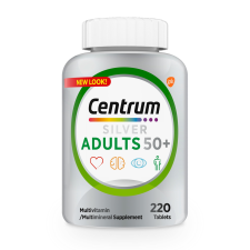 CENTRUM SILVER ADULTS 50 PLUS MULTIVITAMIN SUPPLEMENT 220 COUNT FOR ADULTS 50 AND OLDER