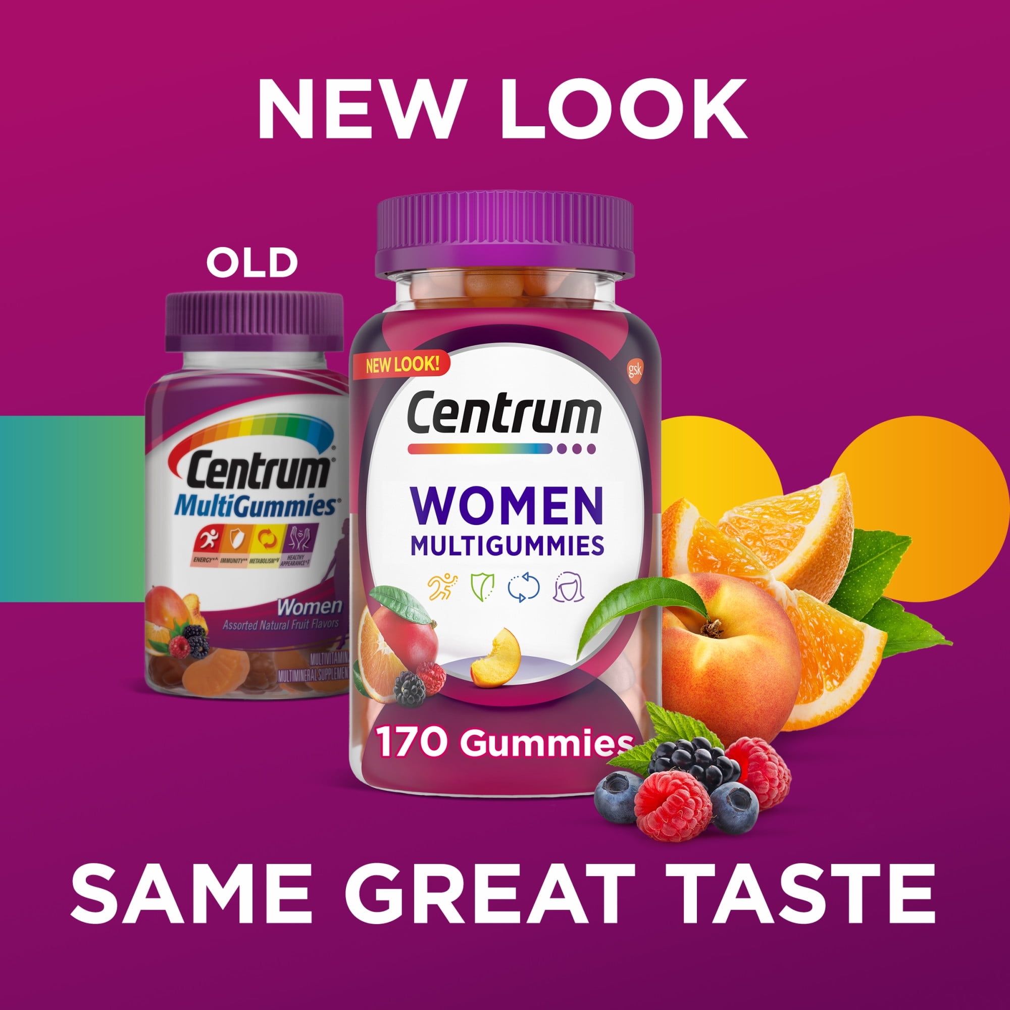 CENTRUM WOMEN'S MULTIGUMMY VITAMINS 100 COUNT MULTIVITAMIN SUPPLEMENT