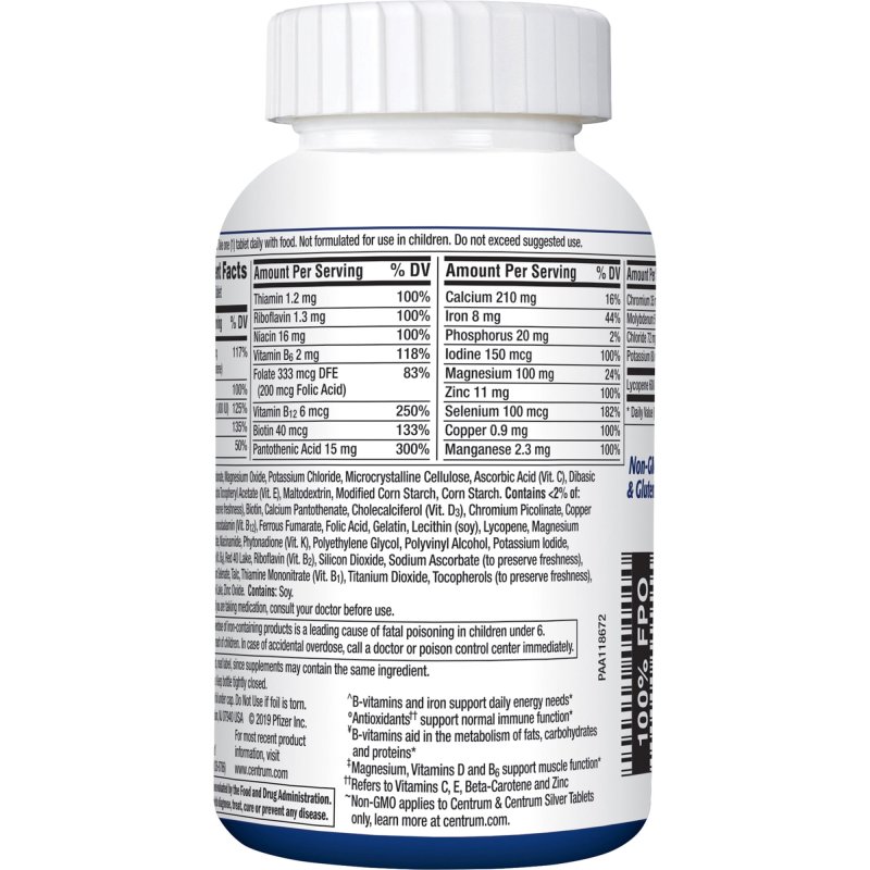 CENTRUM MEN MULTIVITAMIN MULTIMINERAL SUPPLEMENT 200 COUNT