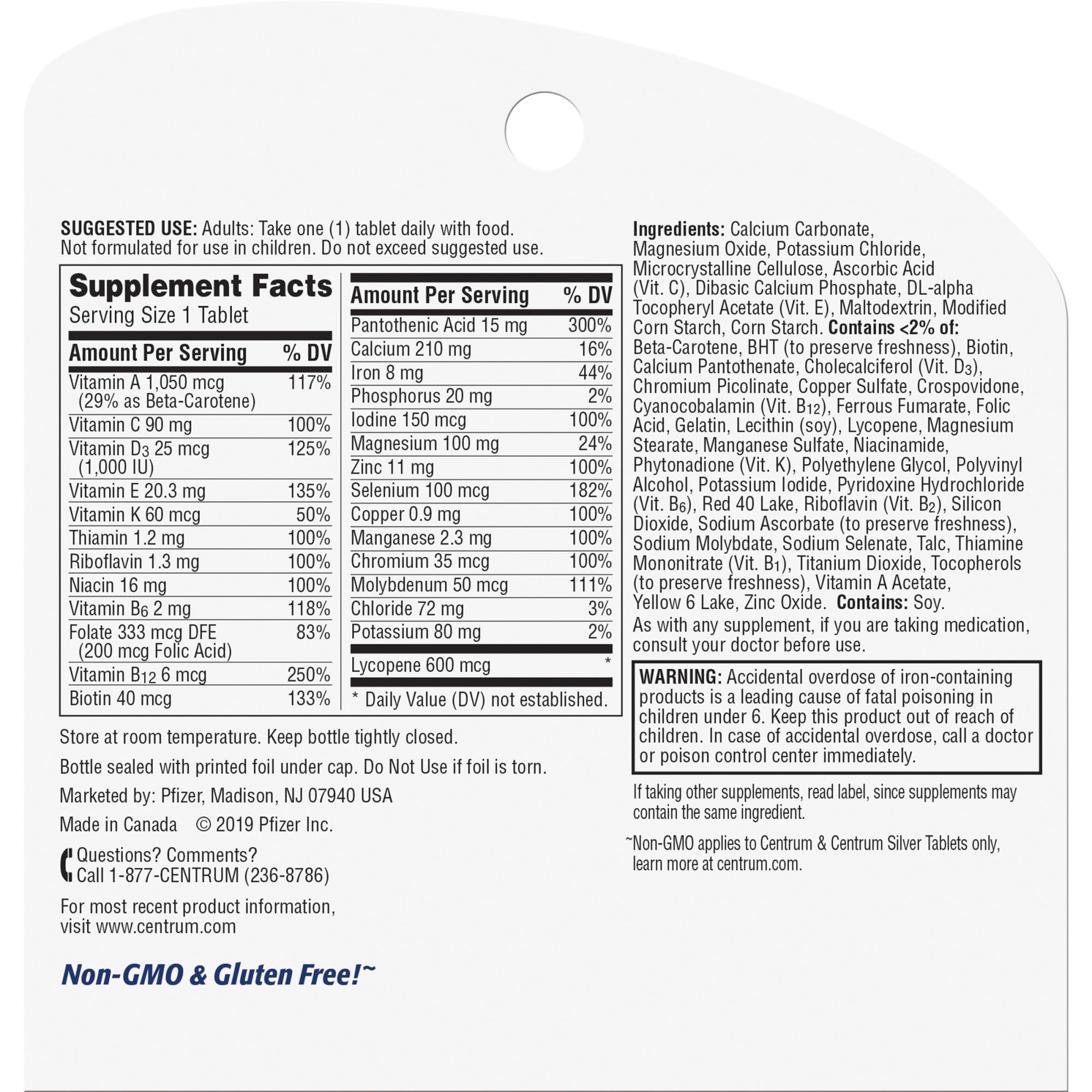 CENTRUM MEN MULTIVITAMINS 120 COUNT SUPPLEMENT MULTIVITAMIN MULTIMINERAL