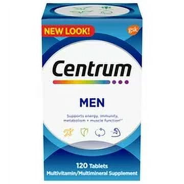 CENTRUM MEN'S MULTIVITAMIN SUPPLEMENT 120 COUNT PACK OF 12
