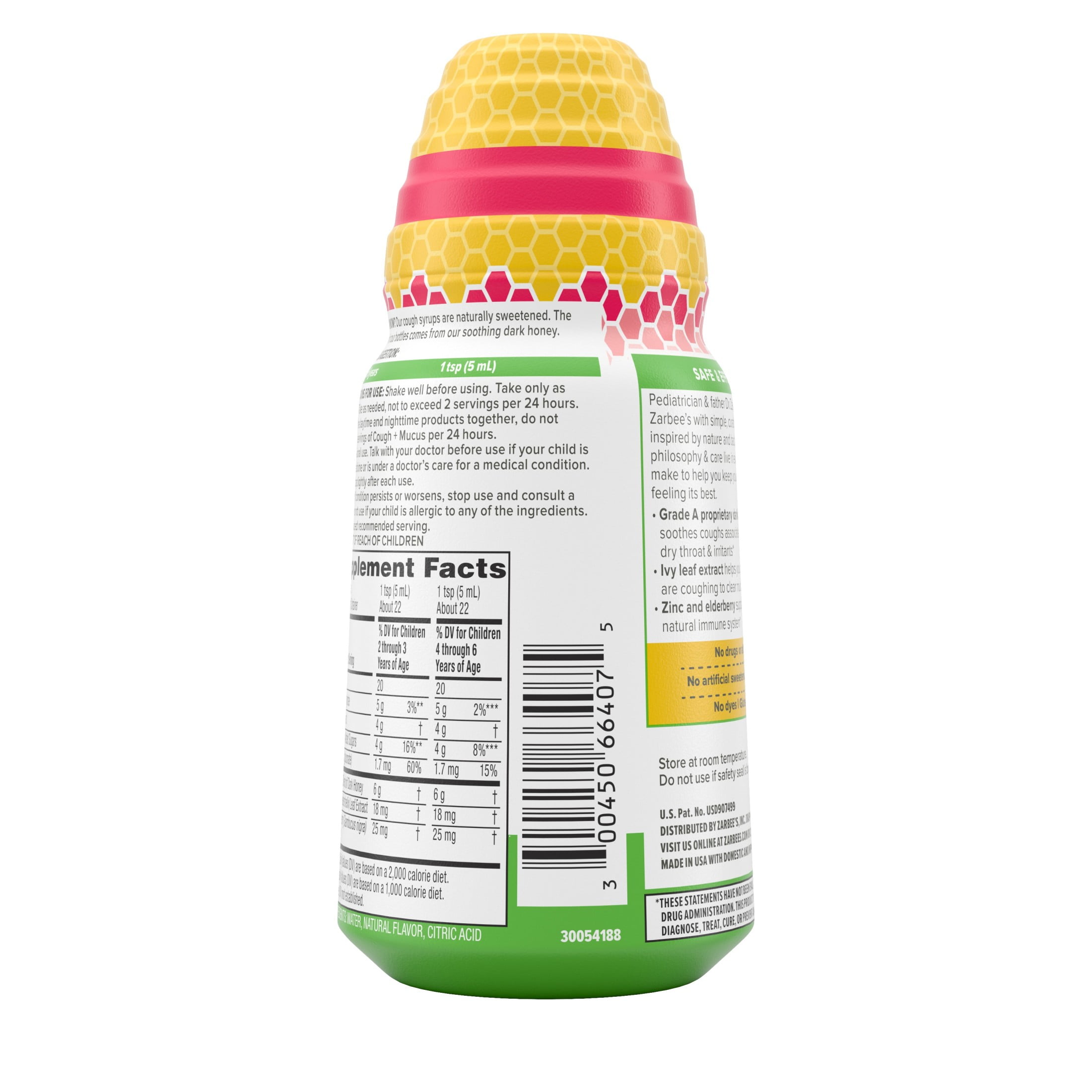 ZARBEES CHILDRENS DAYTIME COUGH SYRUP MUCUS BERRY 4 FL. OZ