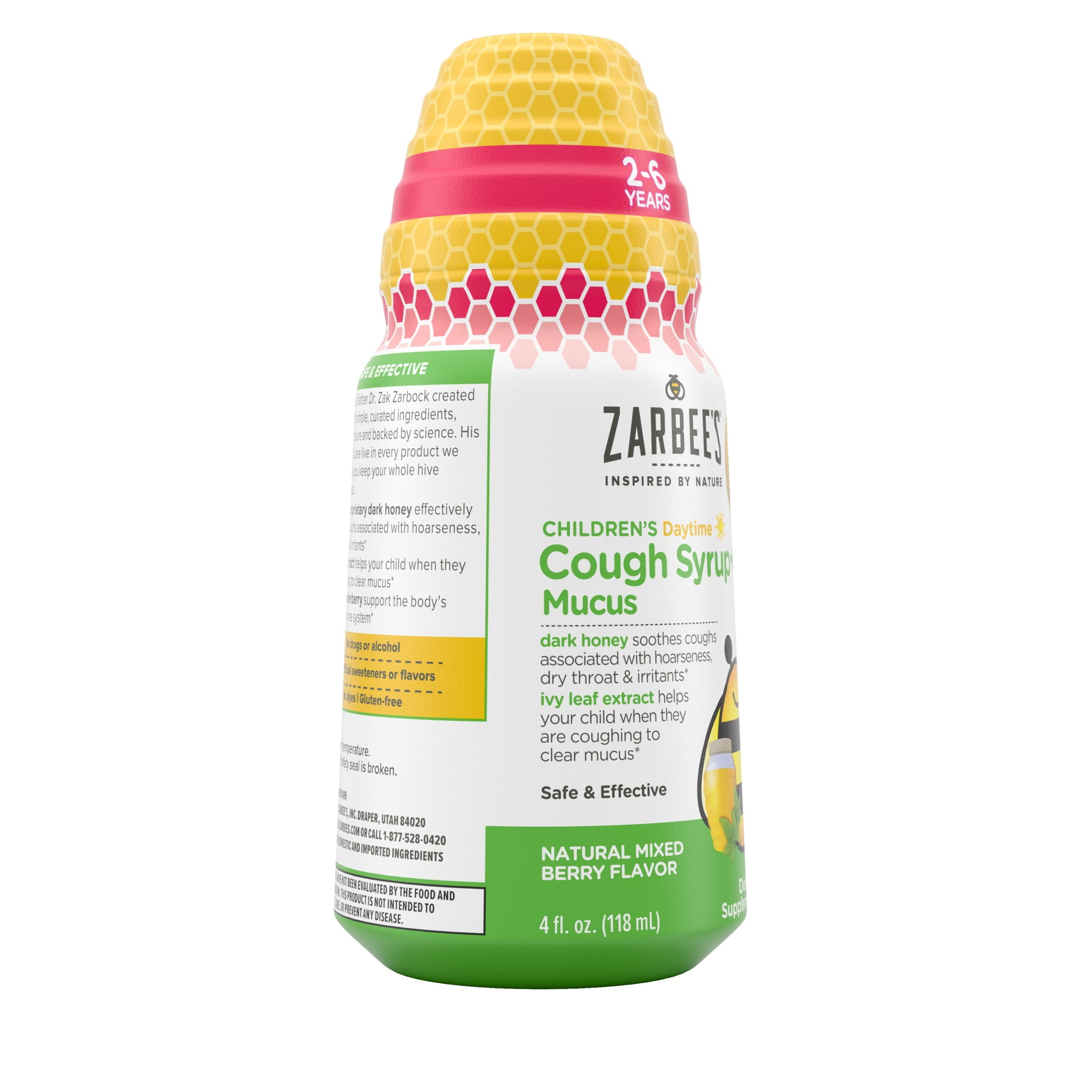 ZARBEES CHILDRENS DAYTIME COUGH SYRUP MUCUS BERRY 4 FL. OZ