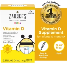 ZARBEES BABY VITAMIN D SUPPLEMENT 0.47 FL OUNCES 1 BOX FOR HEALTHY GROWTH