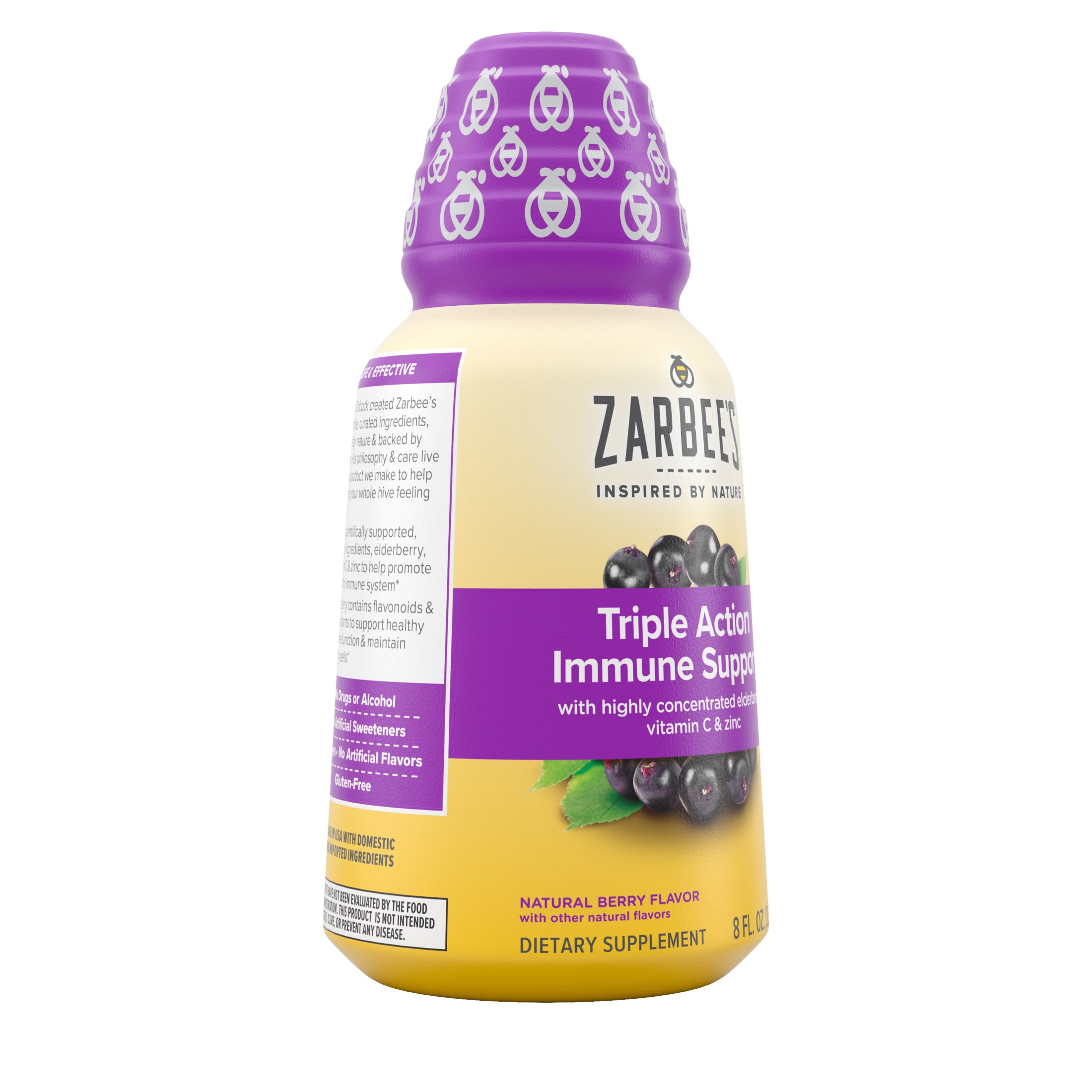 ZARBEE'S DAILY IMMUNE SUPPORT SYRUP REAL ELDERBERRY 8 FL OZ