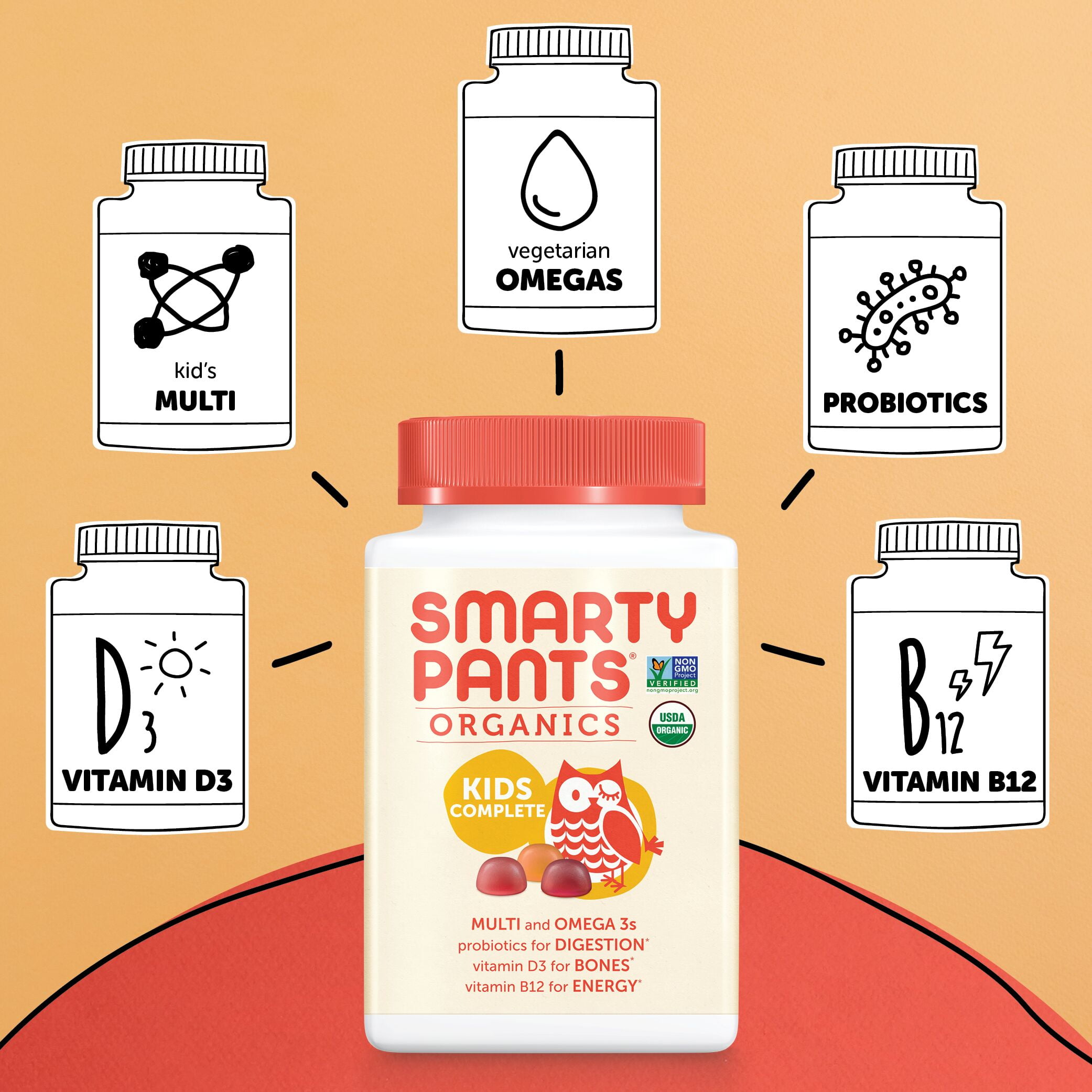 SMARTYPANTS VITAMINS  KIDS COMPLETE GUMMIES 120 COUNT
