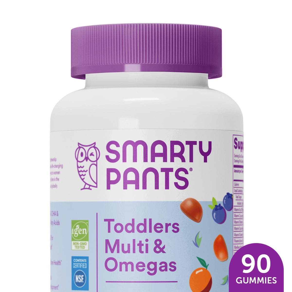 SMARTYPANTS TODDLER MULTIVITAMIN OMEGA 3 FISH OIL GUMMIES D3 C B12 90 CT
