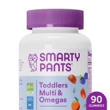 SMARTYPANTS TODDLER MULTIVITAMIN OMEGA 3 FISH OIL GUMMIES D3 C B12 90 CT