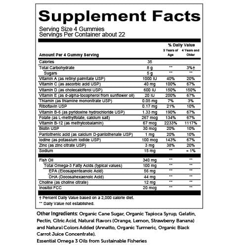 SMARTYPANTS KIDS GUMMY MULTIVITAMIN 90 COUNT