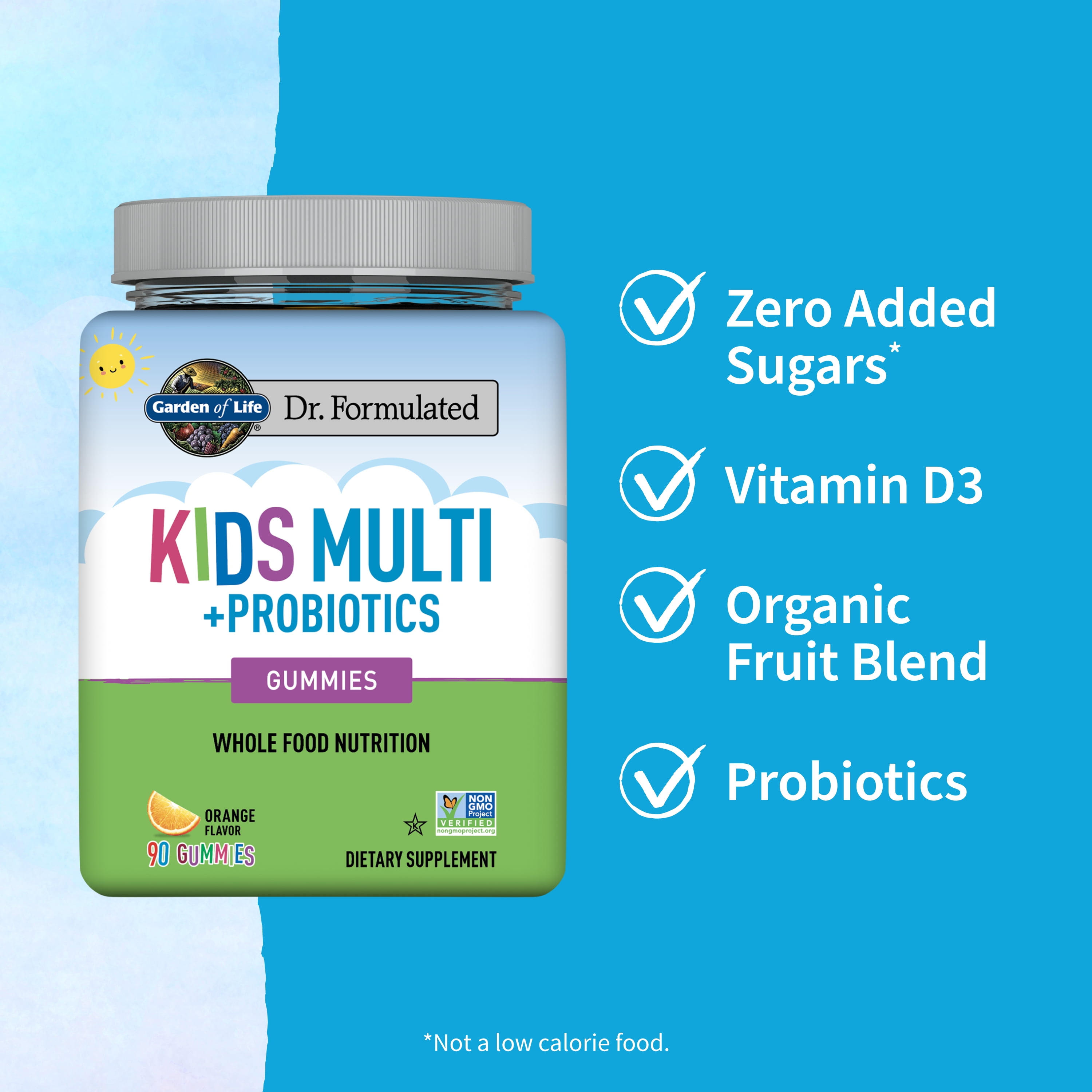 GARDEN OF LIFE KIDS MULTIVITAMIN PROBIOTICS GUMMIES ORANGE 90 COUNT
