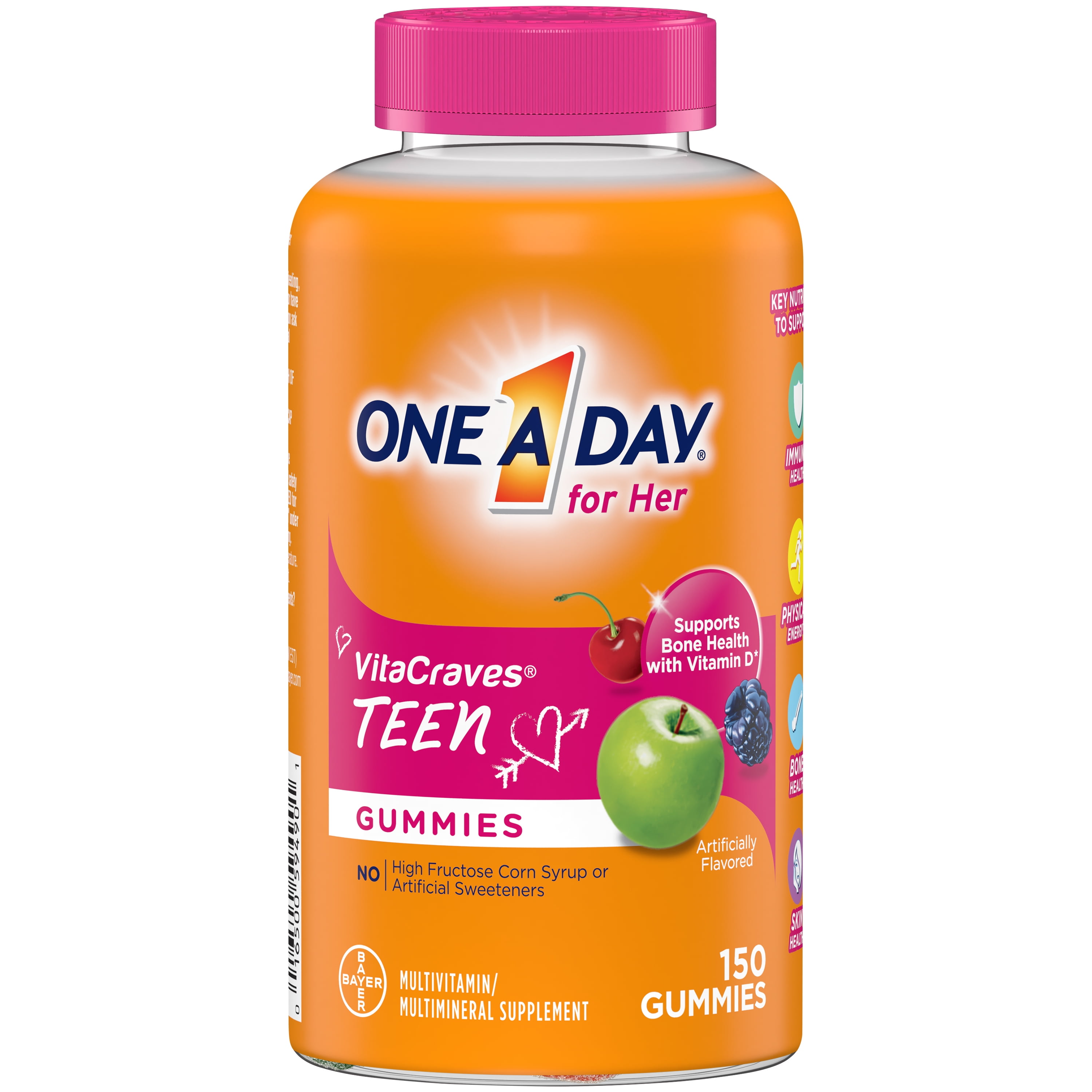 ONE A DAY TEEN MULTIVITAMIN GUMMIES FOR HER 150 TABLETS