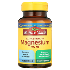 NATURE MADE EXTRA STRENGTH MAGNESIUM 400MG SOFTGELS 60 COUNT