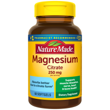 NATURE MADE MAGNESIUM CITRATE LIQUID SOFTGELS 60 EA PACK OF 2