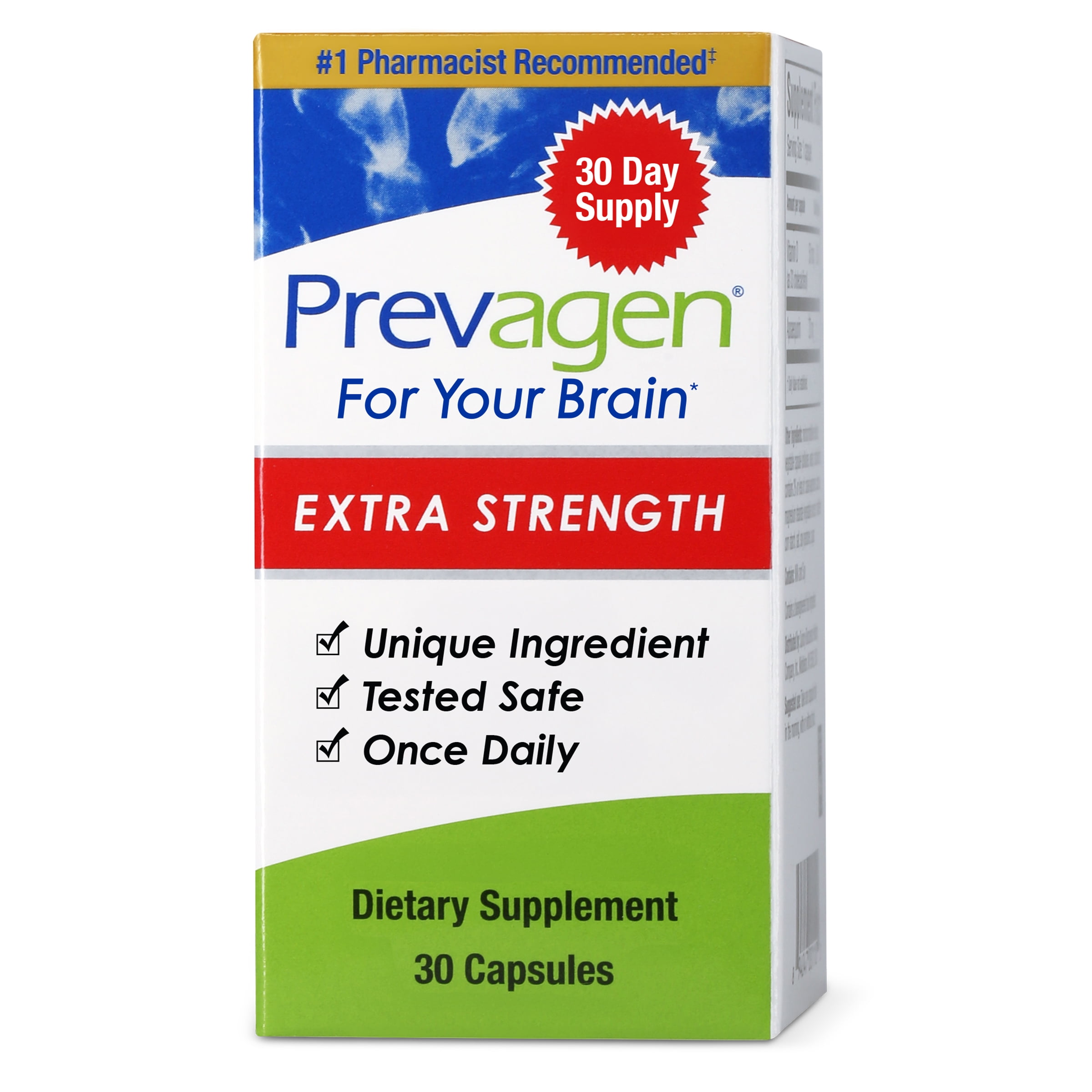 PREVAGEN EXTRA STRENGTH CAPSULES 30 COUNT FOR ENHANCED MEMORY SUPPORT