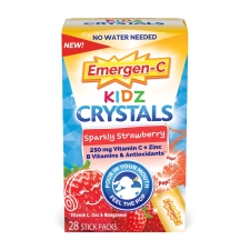EMERGEN-C KIDZ SPARKLY STRAWBERRY VITAMIN C CRYSTALS 28 CT FOR IMMUNE SUPPORT