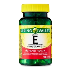 SPRING VALLEY VITAMIN E HEART HEALTH SUPPLEMENT SOFTGELS 400 IU 100 COUNT