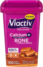 VIACTIV CARAMEL CALCIUM SOFT CHEWS 100CT WITH VITAMIN D AND K