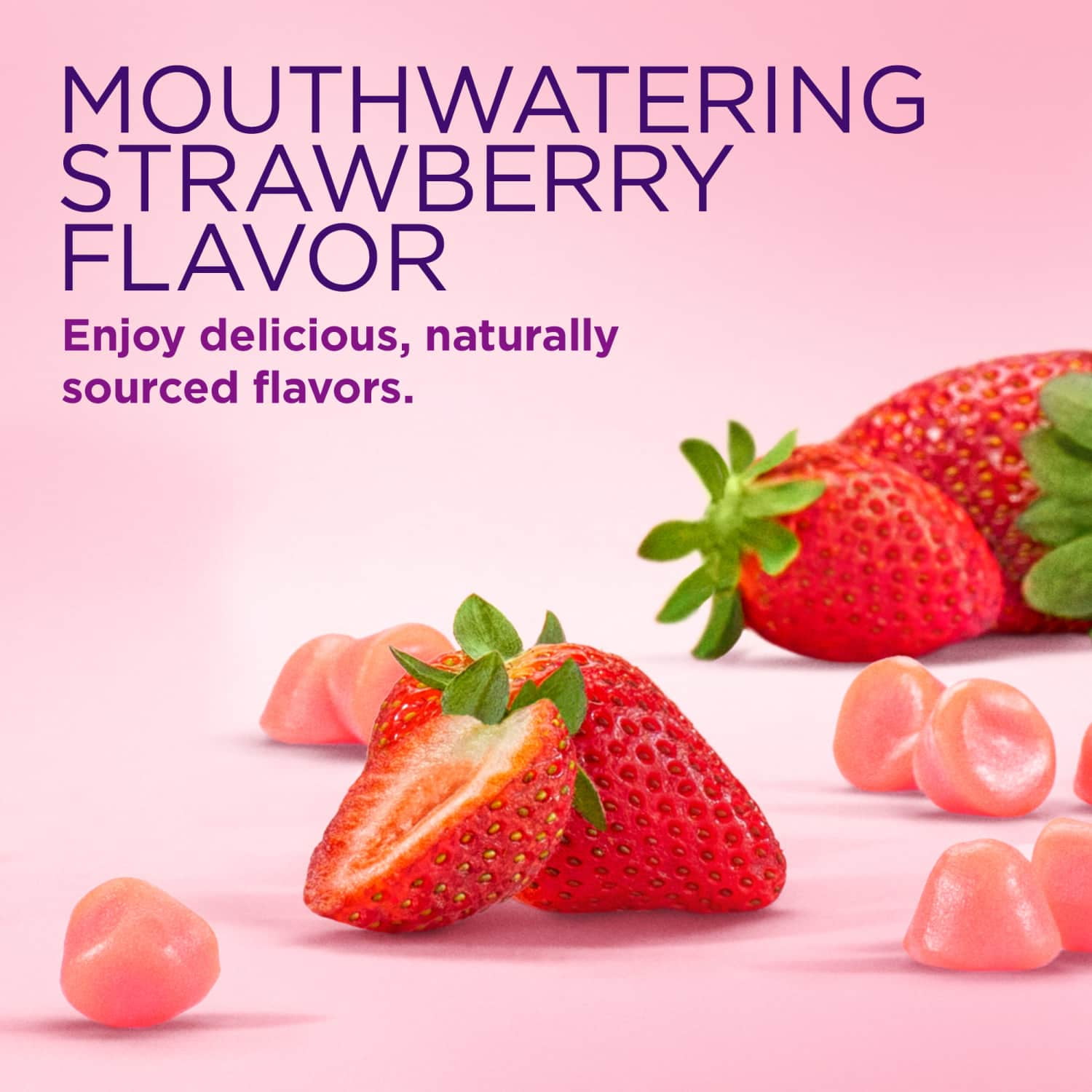 NATURE'S BOUNTY HAIR SKIN NAIL VITAMINS BIOTIN WOMEN'S MULTIVITAMIN STRAWBERRY GUMMIES 90 CT