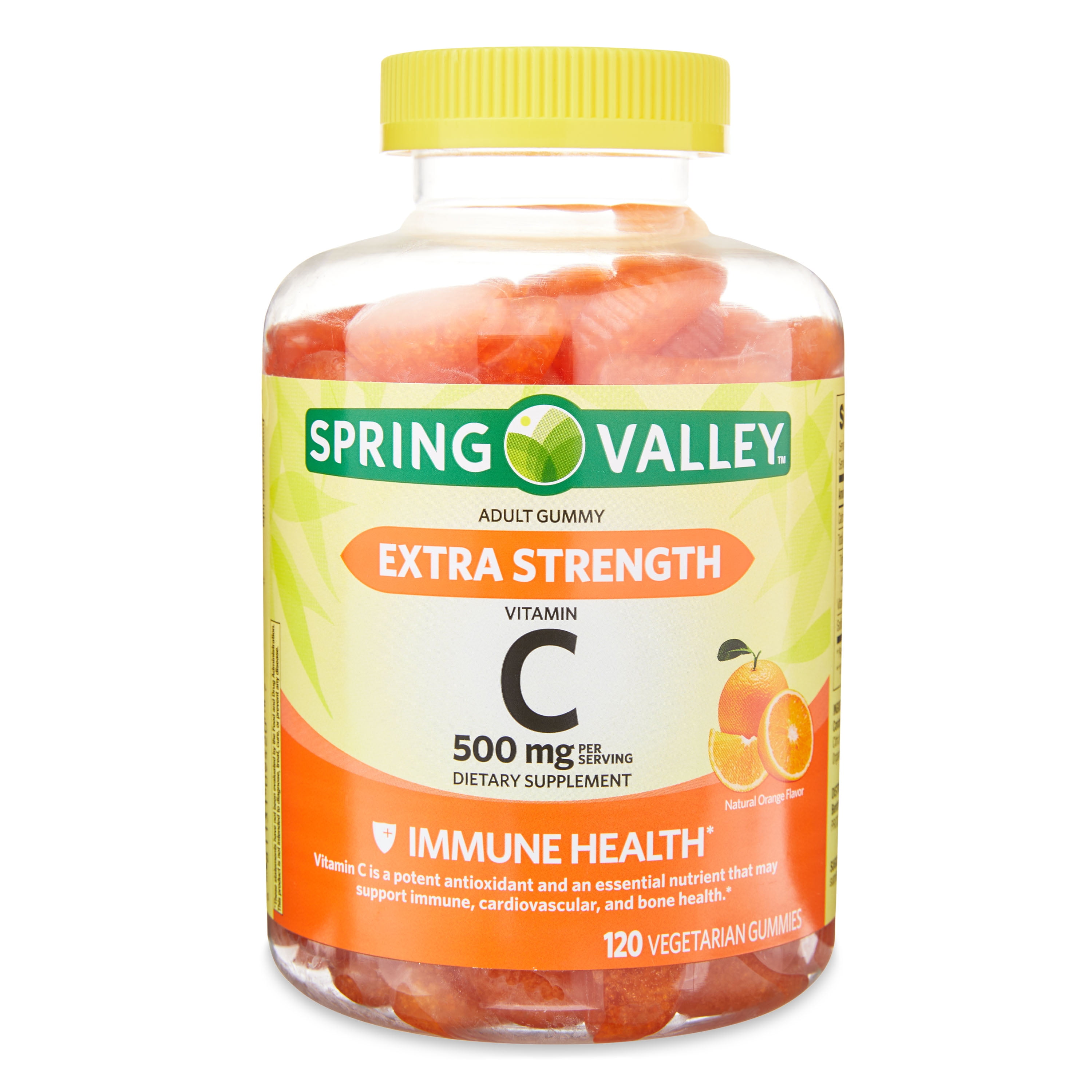 SPRING VALLEY VITAMIN C GUMMIES 500MG 120 CT ORANGE FLAVORLOODS