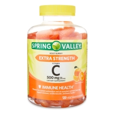SPRING VALLEY VITAMIN C GUMMIES 500MG 120 CT ORANGE FLAVORLOODS