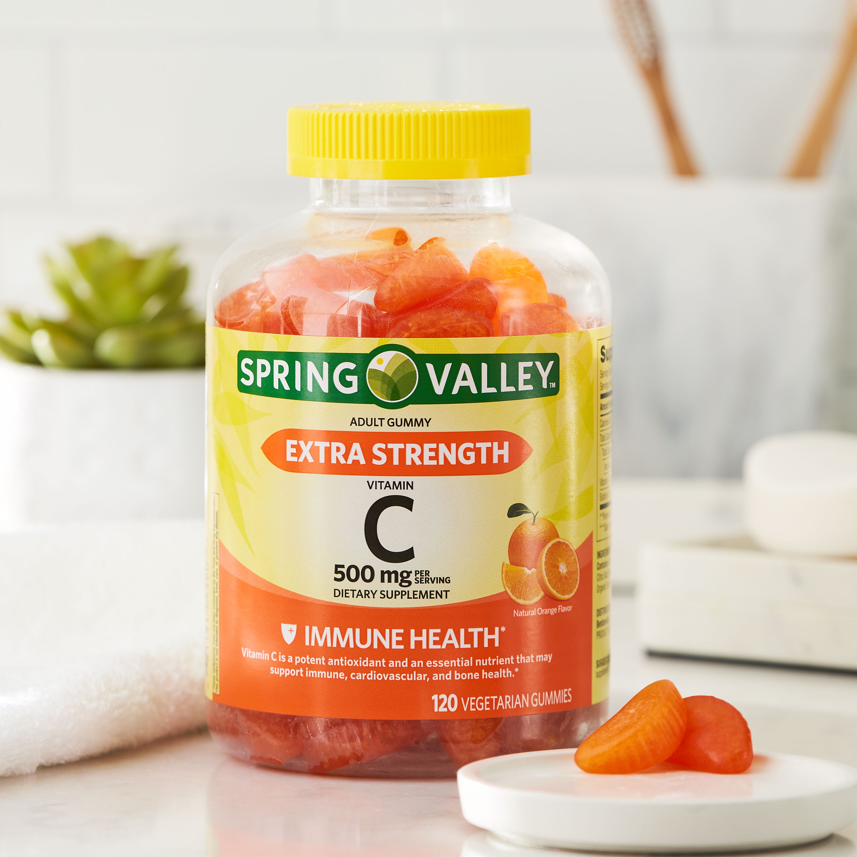SPRING VALLEY VITAMIN C GUMMIES 500MG 120 CT ORANGE FLAVORLOODS